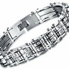 Faocean Heavy Duty Stainless Men's Bracelet Bicycle Chain Link Mans Extra Large