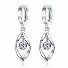 Women's Classical Freshwater Cultured Pearl Dangle Earrings White 925 Sterling