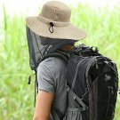 Mosquito Head Net Hat,Unisex Outdoor Fishing Sun Hat With Mesh Head Net