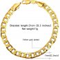 U7 Men 7mm '18K' Stamp Metal Black Gun Plated Curb Link Bracelet - 8.3 Inch