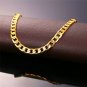 U7 Men 7mm '18K' Stamp Metal Black Gun Plated Curb Link Bracelet - 8.3 Inch