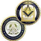 Indeep Faith Hope Charity Freemason Challenge Coin
