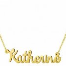 Yiyang Birthday Jewelry For Woemn Personalized Name Necklace 18K Gold Plated