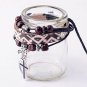 NAWAY Sexy Leopard Braided Leather Wrist Cuff Charm Cross Bracelet For Men ,