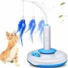 IsYoung Cat Teasing Toy, Electric Mute Training Cat Toy Kitten Rotating Teaser