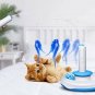 IsYoung Cat Teasing Toy, Electric Mute Training Cat Toy Kitten Rotating Teaser
