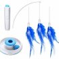 IsYoung Cat Teasing Toy, Electric Mute Training Cat Toy Kitten Rotating Teaser