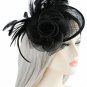 Edith Qi Lady Retro Peacock Cocktail Fascinators Sinamay Derby Hats Wedding