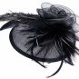 Edith Qi Lady Retro Peacock Cocktail Fascinators Sinamay Derby Hats Wedding