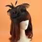 Edith Qi Lady Retro Peacock Cocktail Fascinators Sinamay Derby Hats Wedding