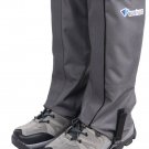 Snow Leg Gaiters Waterproof Boot Gaiters Hiking Walking Climbing  (Grey, L)