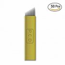 Microblading Needles - Yuelong 50pcs Microblading Blades Permanent Makeup 14