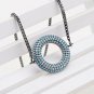 Jeka Evil Eye Charm Tennis Bracelet For Women Circle 18K Black Gold Plated