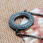 Jeka Evil Eye Charm Tennis Bracelet For Women Circle 18K Black Gold Plated