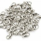 200 Lobster Clasps (12x6) Silver Plated Lobster Claw Clasps Jewelry Making