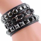 Y-blue Fashion Jewelry Bangle Bracelet Boyfriend Gift Made Of Genuine Leather 4