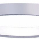 YF 10PCS Stainless Steel Dull Silver Tone ID Tag Connector Clasps Bracelcet DIY