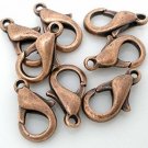 100 Antique Copper Lobster Claw Clasps 12 X 6mm Jewelry Clasp Finding