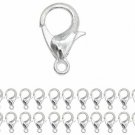 YUEKUI Curved Lobster Clasps-100pcs DIY Jewelry Fastener Hook Necklace DIY