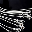 Hupplle 10pcs 20 20 Inch Silver Plated 1.2MM Snake Chain Necklace New (20 ×20 )