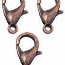 200 Lobster Clasps Antique Copper Plated (12x6) Lobster Claw Clasps Jewelry And