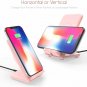 Pink Wireless Fast Charger Wireless Charging Stand Pad For Samsung All QI Phones