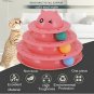 Cat And Kittens Toy With Interactive Intelligence Track Ball Tower - New With -