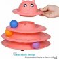 Cat And Kittens Toy With Interactive Intelligence Track Ball Tower - New With -
