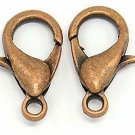 100 CleverDelights Lobster Clasps - 12x6mm - Antique Copper Color - Jewelry
