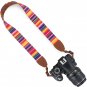 Wolven Pattern Stripe Camera Neck Shoulder Strap Belt Compatible For All Etc,