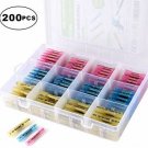 200pcs Heat Shrink Wire Connectors Waterproof Electrical Terminals Kit Butt AWG