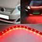 XT AUTO Red 12v 15 Led 30cm Car Flexible Waterproof Underbody Light Strip Pack