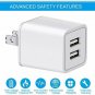 Phone Charger Fast Charging Cable 2 Pack 6Ft Extra Long Data Sync USB