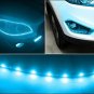 XT AUTO Ice Blue 12v 15 Led 30cm Car Flexible Waterproof Underbody Light Strip