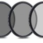 62mm Neutral Density Professional Camera Lens Filter Set (ND2 ND4 ND8), ND With