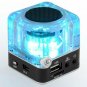 LED Mini Digital Portable Music MP3/4 Player Micro SD/TF USB Disk Speaker Black