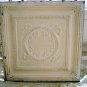 #1 FABULOUS OLD ARCHITECTURAL CEILING TIN FRENCH WREATH & BOWS 24" X 24"