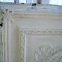 #1 FABULOUS OLD ARCHITECTURAL CEILING TIN FRENCH WREATH & BOWS 24" X 24"