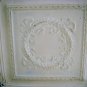 #1 FABULOUS OLD ARCHITECTURAL CEILING TIN FRENCH WREATH & BOWS 24" X 24"