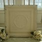 #1 FABULOUS OLD ARCHITECTURAL CEILING TIN FRENCH WREATH & BOWS 24" X 24"