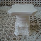Vintage MINIATURE *Short* Ceramic COLUMN To Sit Miniature Cherub Angel On