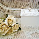 SHABBY FRENCH ORNATE PRETTY LARGE TRINKET BOX ***SO PRETTY***