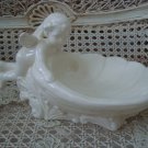 Beautiful Vintage Ceramic Angel Cherub Candy Dish ***SO PRETTY***