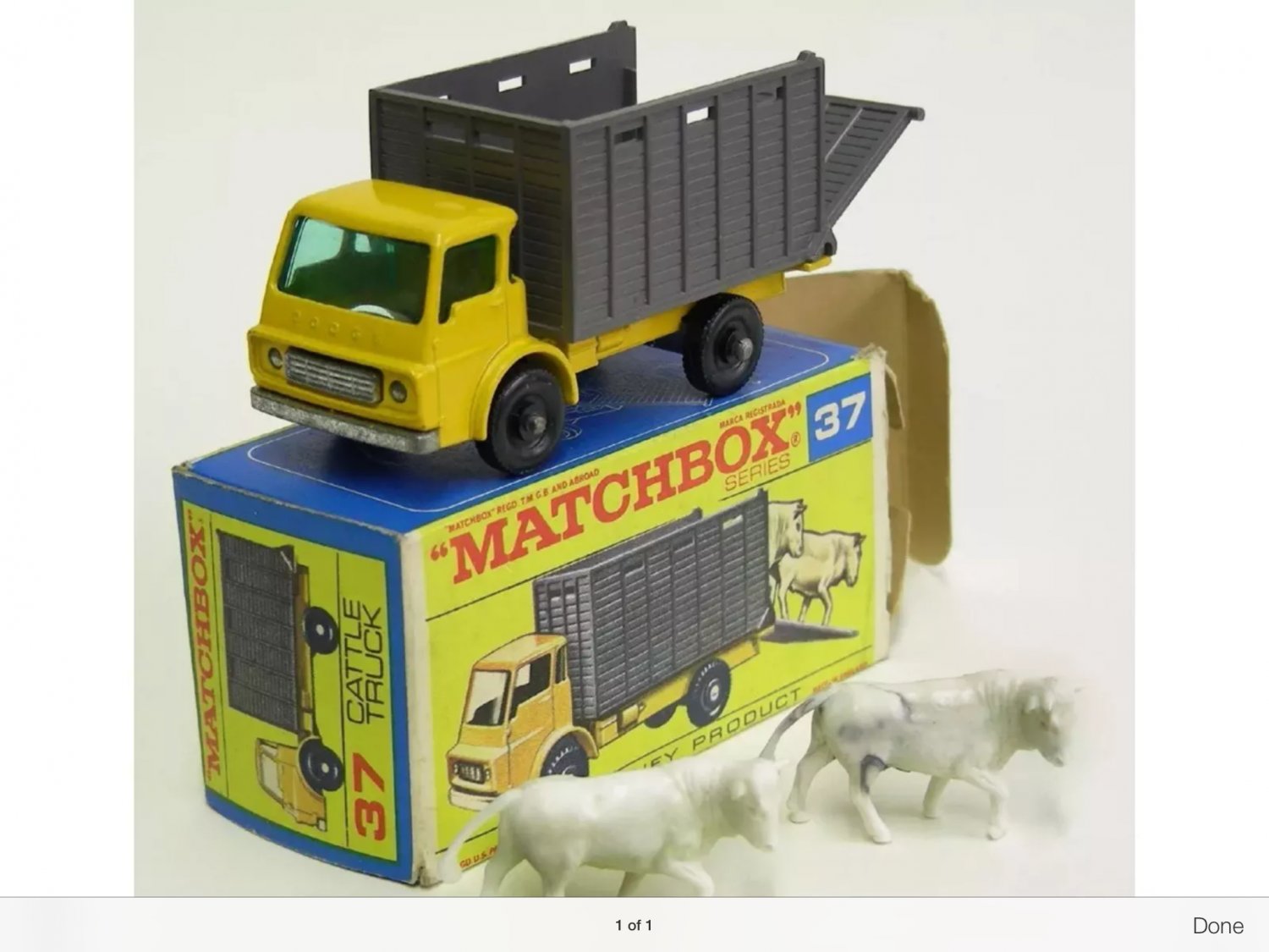 Vintage Matchbox lesney car. Still in box.