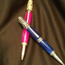 Blue "Victorian" style pen