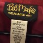 Vintage BOB MACKIE 2X Wearable Art Floral Red Fleece Jacket Coat /Ugly Christmas Sweater Alternative