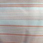 45" wide 3 yards 7" Peach and Ivory Stripe Fabric