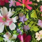 45" wide 2 yards 2" Bright Floral Crepe Fabric