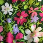 45" wide 2 yards 2" Bright Floral Crepe Fabric