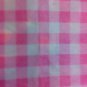 62" x 27" Pink and White Check Knit